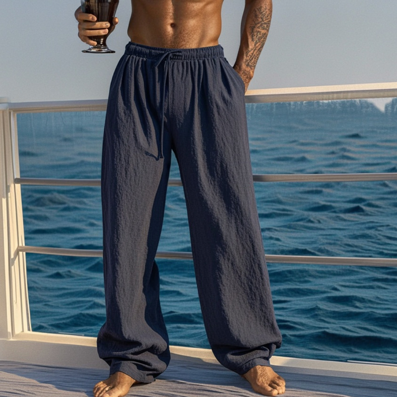  Men's Casual Beachside Lounge Pants - Perfect for Summer Relaxation