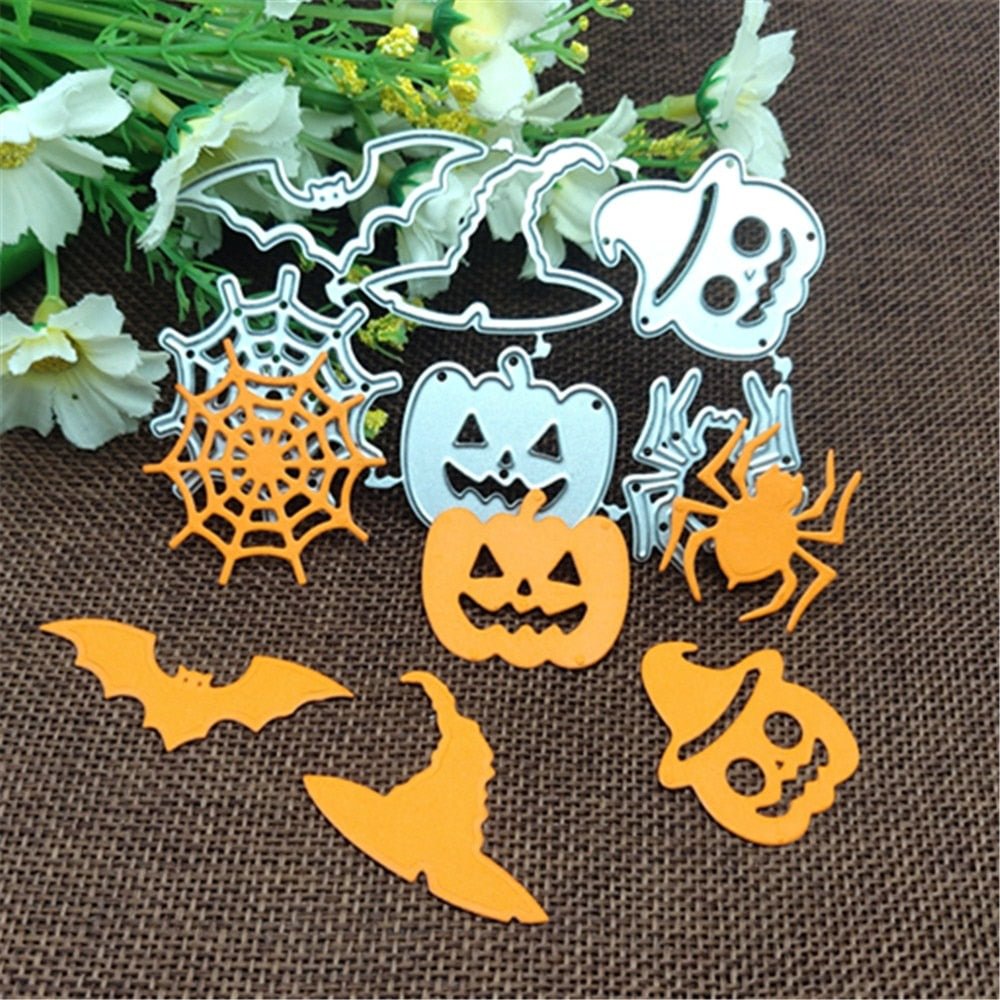 Halloween Cobweb pumpkin hat bat set frame Metal Cutting Dies Stencils For DIY Decorative Embossing Handcraft Die Template