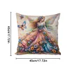 Flower Lantern-Pillow Case-3 strands 11CT Stamped Cross Stitch-45*45CM
