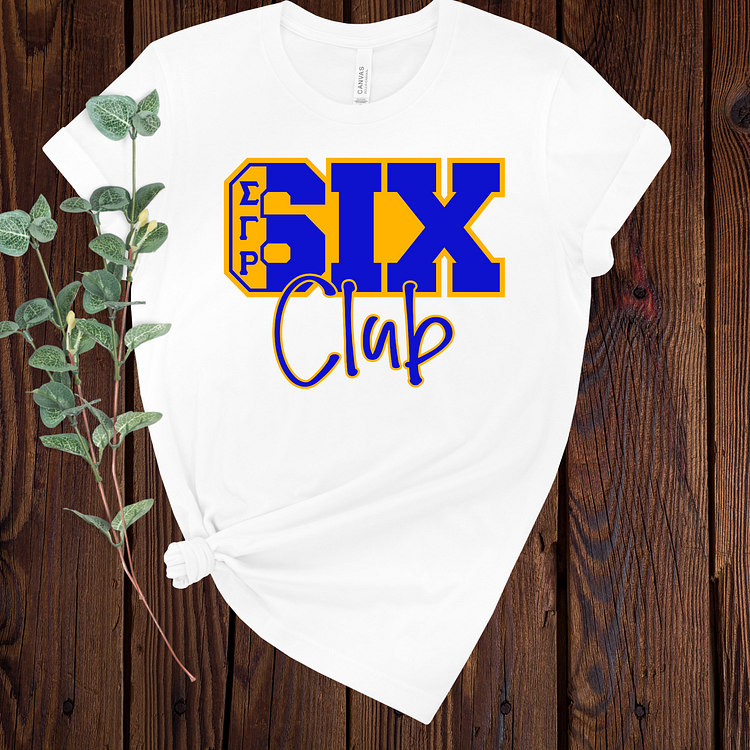 SGRHO Six Club T-Shirt