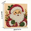 (20x20cm)Santa Claus Pearl Painting Art Kits With Inner Frame Pearl Gem Paintings Picture Arts Craft for Adults Beginners Home Wall Decor