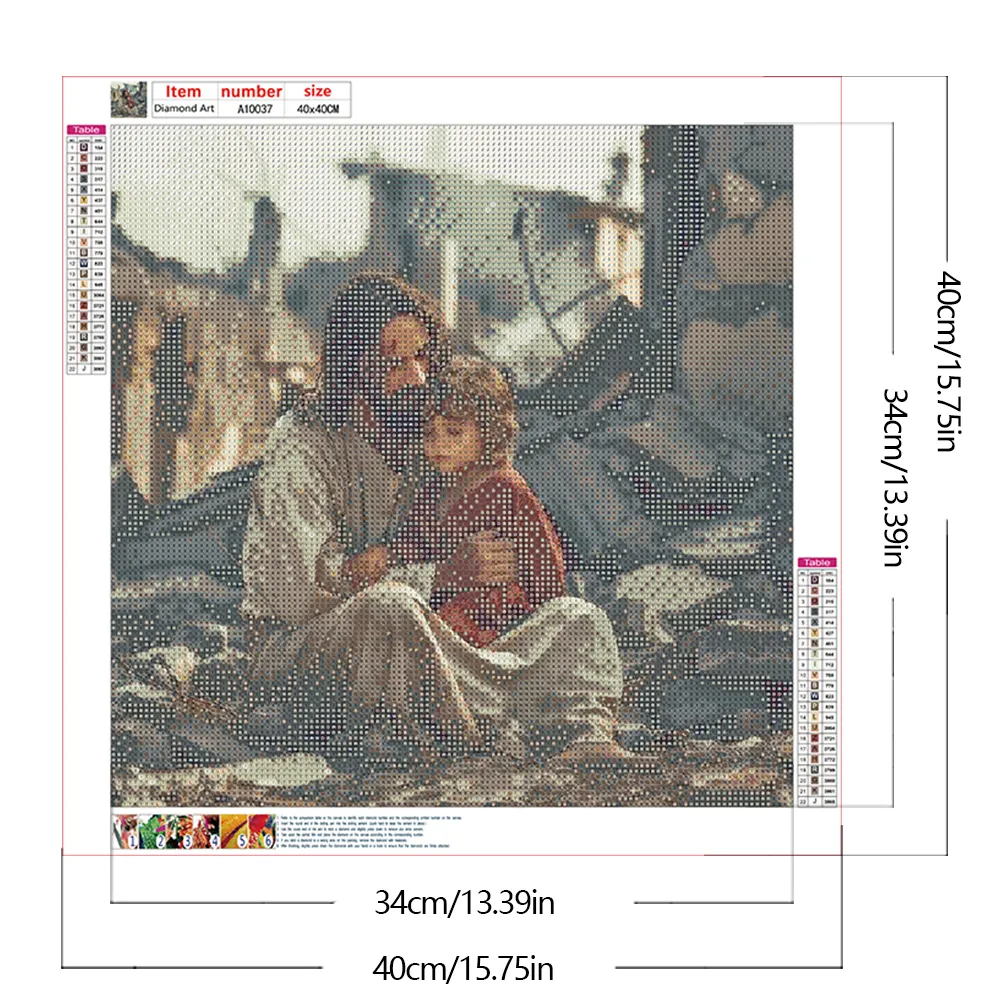 Diamond Painting - Full Round Drill - Jesus(Canvas|40*40cm)