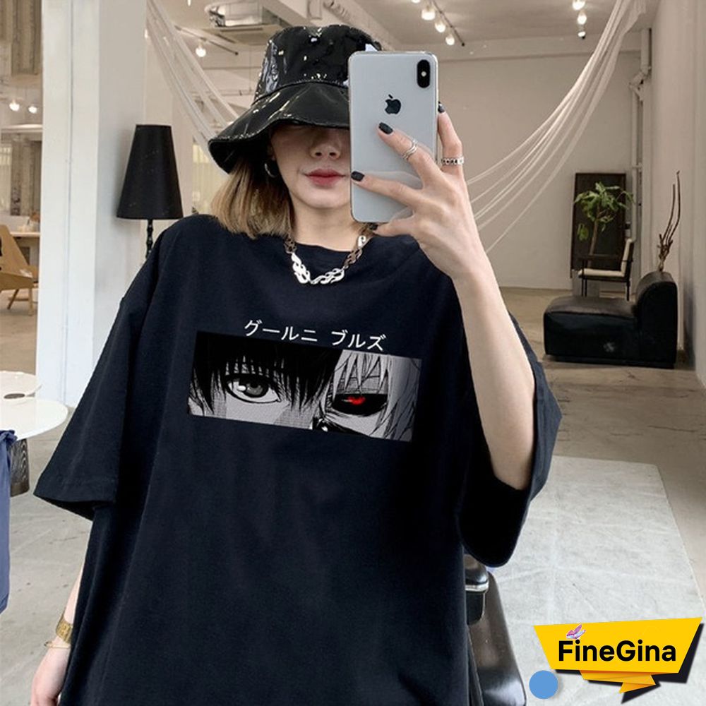 New Anime Tokyo Ghoul Print T-Shirt Men Women Fashion Short Sleeve Casual Summer Tops Tees