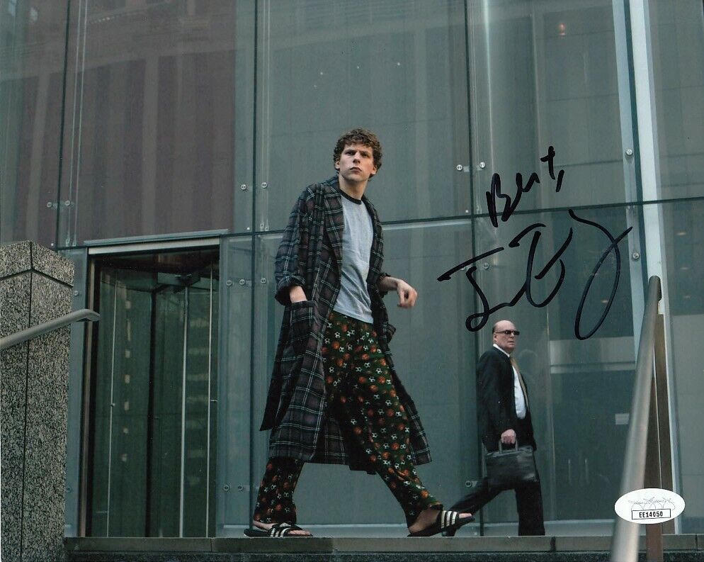 Jesse Eisenberg autographed signed auto The Social Network 8x10 movie Photo Poster painting JSA