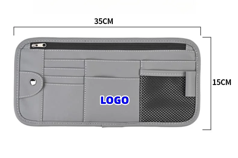 Car sun visor storage rack