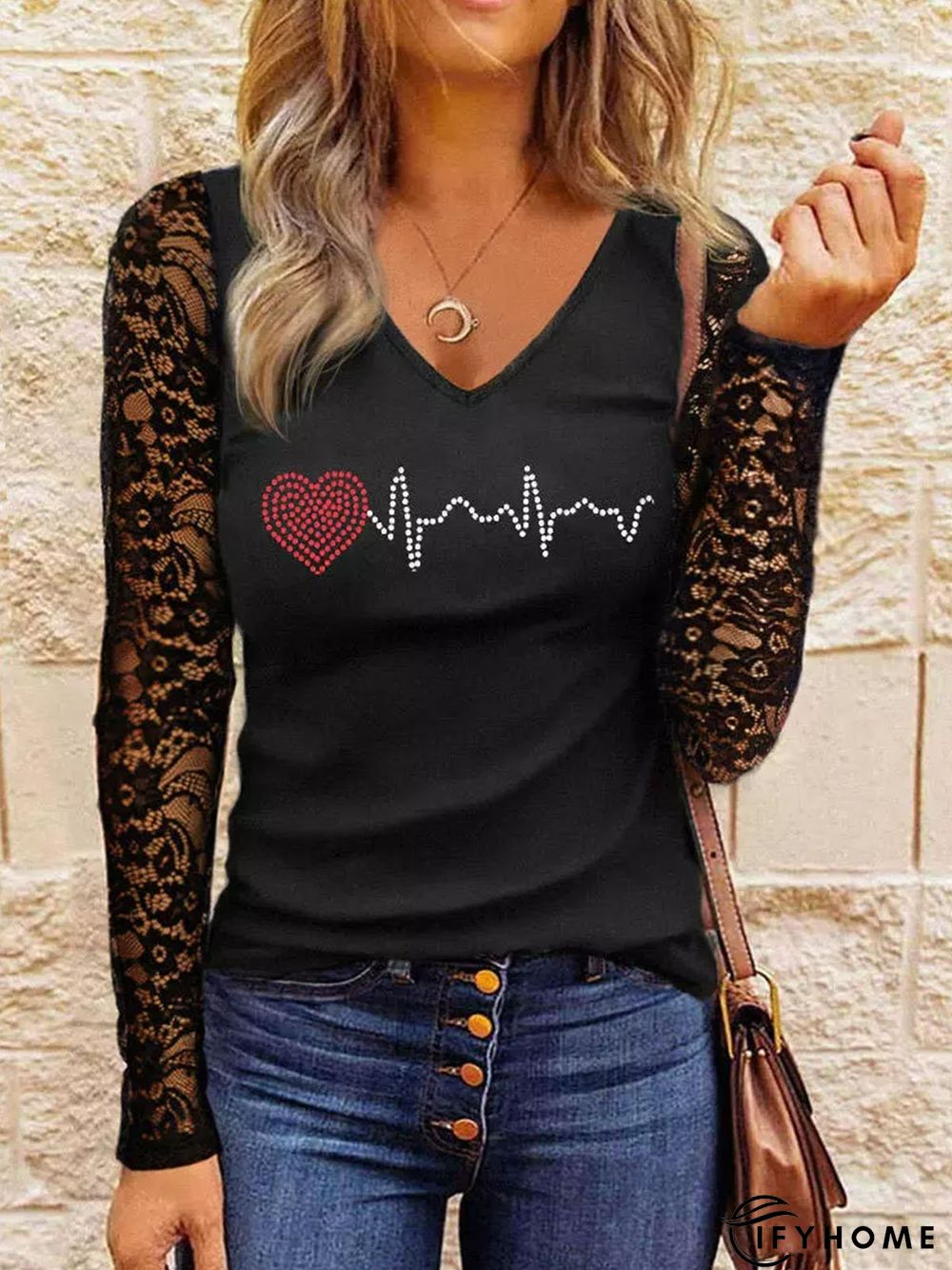 Casual Heart/Cordate T-Shirt | IFYHOME