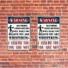 2pcs - Warning - Vintage Metal Signs(12*16Inch)