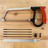 8 in 1 Hacksaw Frame Set with 6 Blades Multi Purpose Mini Hacksaws Heavy Duty Steel Saw for Metal Woodworking Glass Rubber PVC Pipes