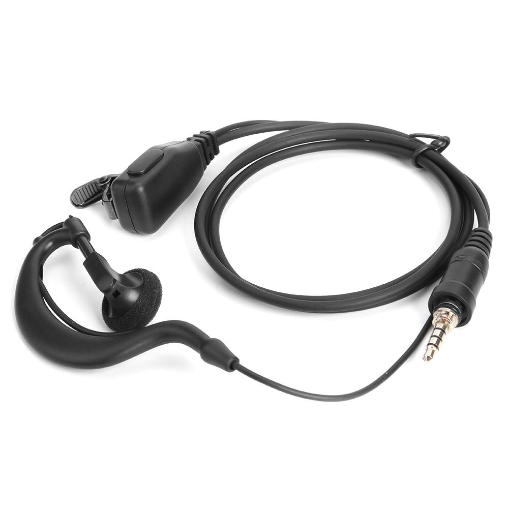 

1 Pin G Shape Earpiece Headset with PPT Mic for Yaesu Vertex Radio VX-6R 7R, 501 Original