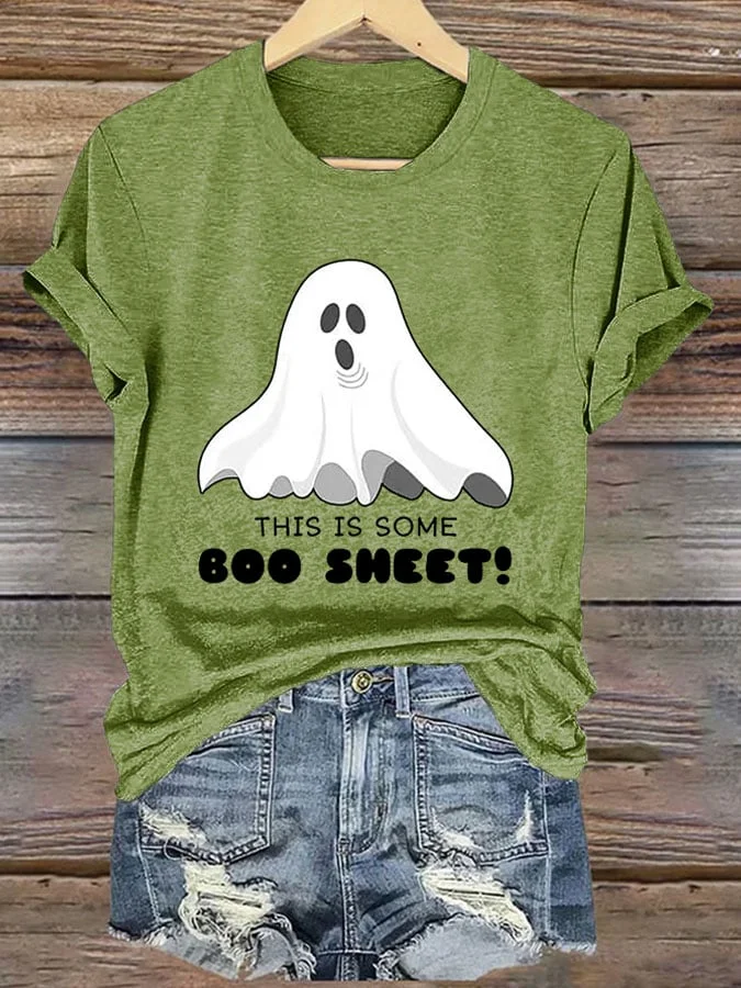 Women's Halloween Printed Casual T-Shirt