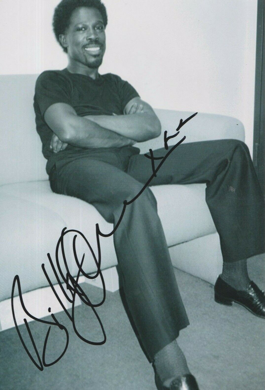 Billy Ocean **HAND SIGNED** 12x8 Photo Poster painting ~ AUTOGRAPHED