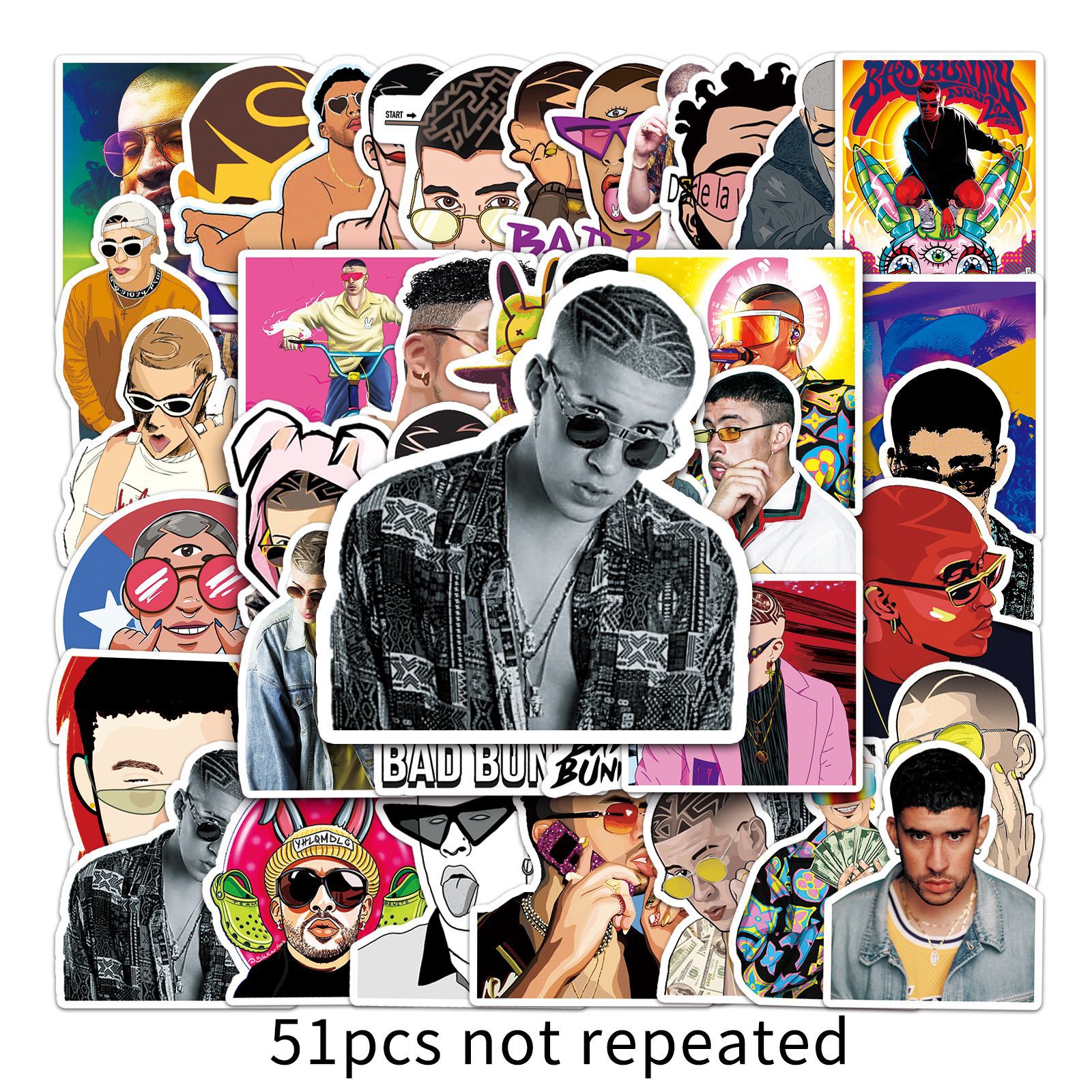  Bad Bunny Sticker pack 50pcs