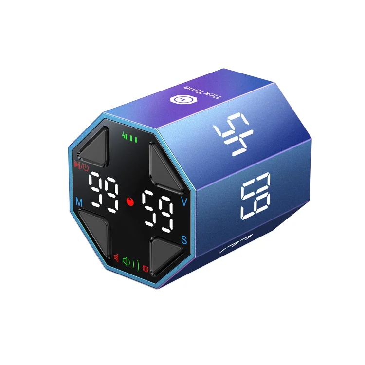 Ticktime 2 Max | Octagon Ticktime Pomodoro Timer | Digital Timer | Egg Timer | Countdown Timer | Countdown Clock | Built-in Pomodoro Timer (Customizable)