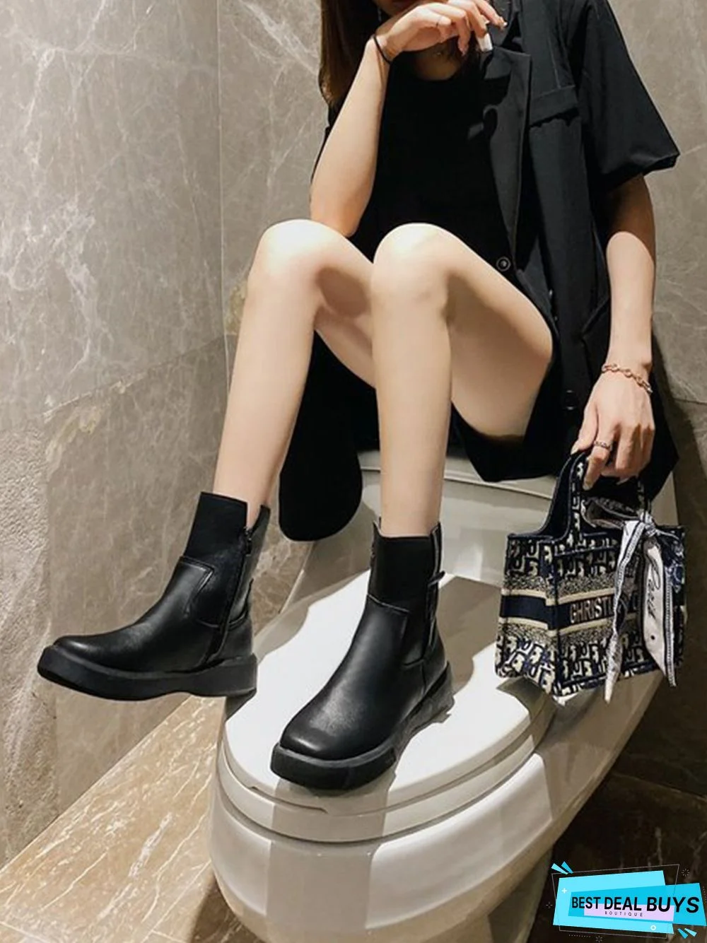 Vintage Leather Ankle Boots