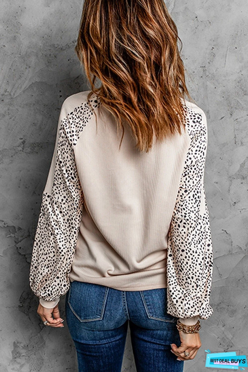 Peaceful Love Leopard Pullover Top
