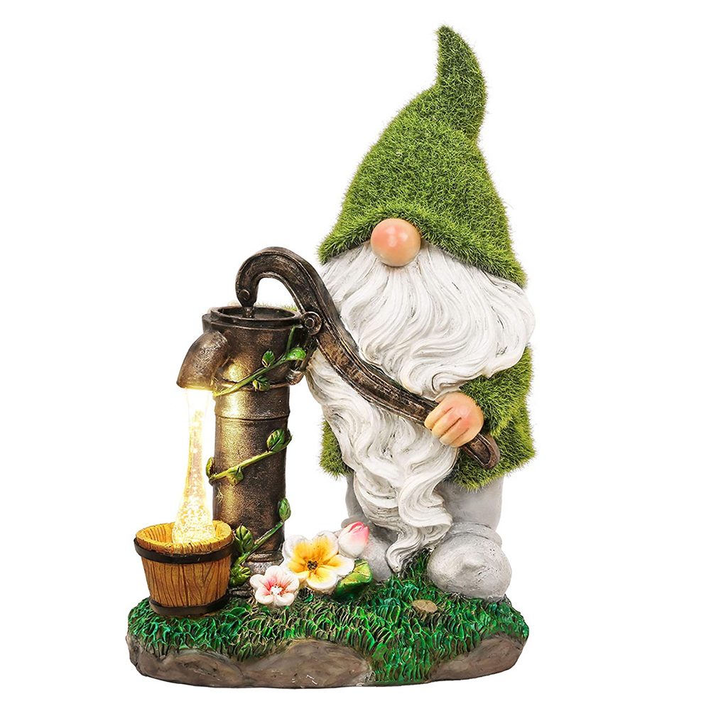 

33*20*12.9CM - Art Sculpture - LED Light Gnome, 501 Original