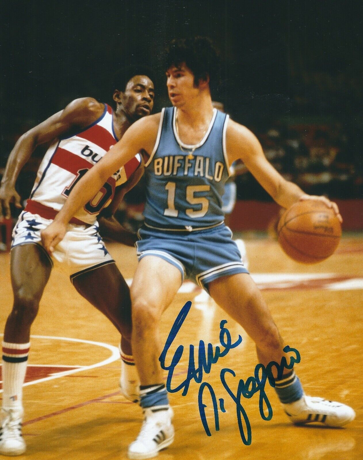 Autographed ERNIE DIGREGORIO Buffalo Braves 8x10 Photo Poster painting - COA