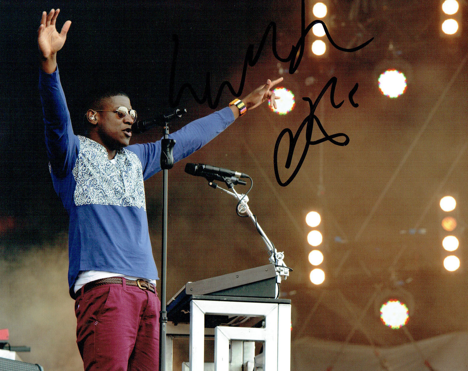 LABRINTH SIGNED Autograph 10x8 Photo Poster painting 2 AFTAL COA English Singer Rapper Rap