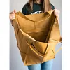 Sac fourre-tout en cuir surdimensionn&eacute;