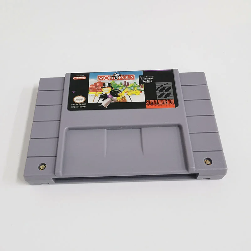 MONOPLY SNES For Super Nintendo Entertainment System - 16 Bit US Version Game Cartridge