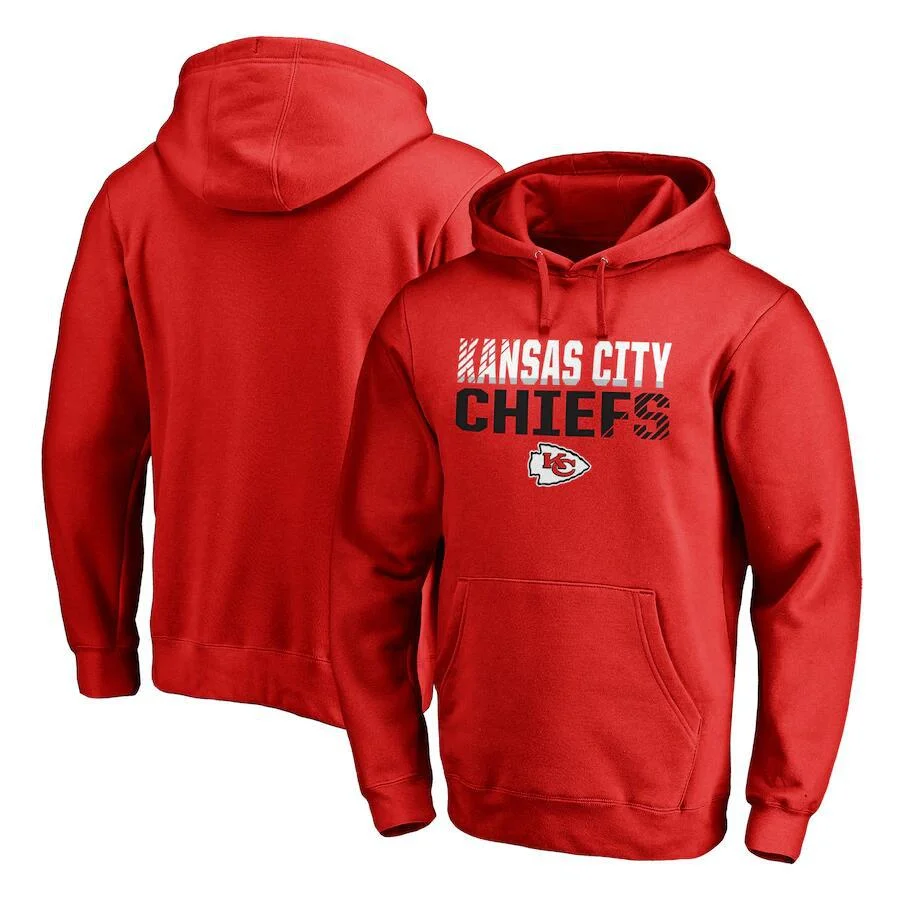 Men's hooded sweatshirt Chiefs football uniform