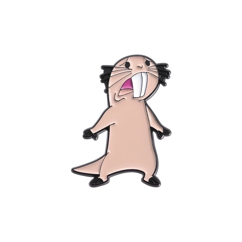 IG Style Cartoon Style Pin Book Letter Heart Shape Alloy Plating Unisex Brooches