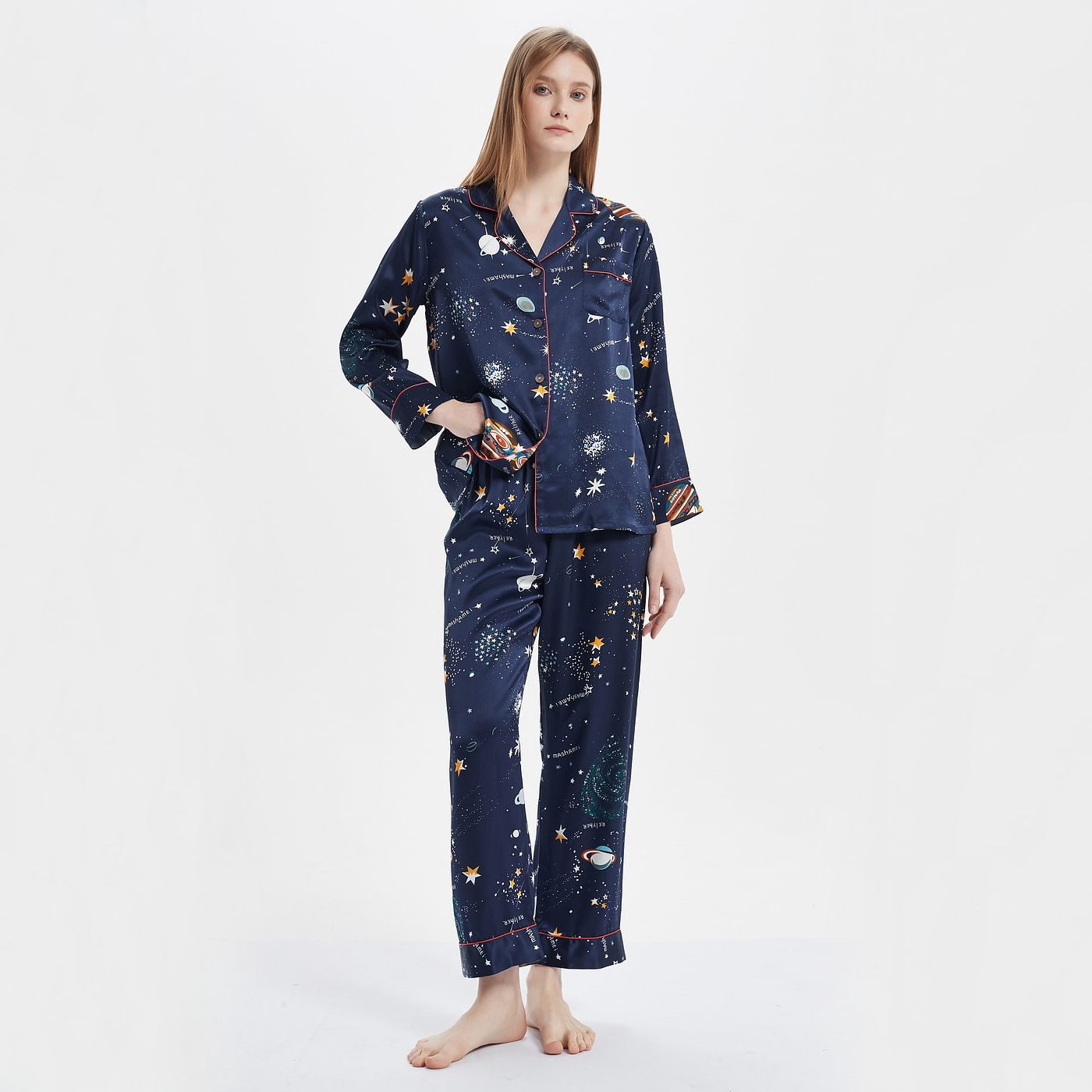 19 Momme Two Piece Luxury Silk Pajamas Set REAL SILK LIFE