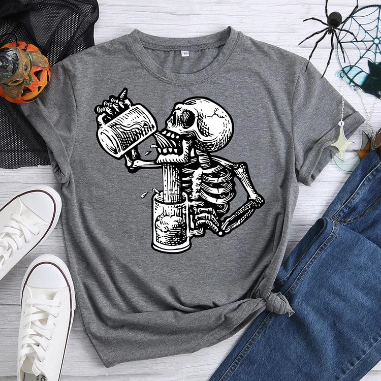 Drunk skull T-Shirt-07159