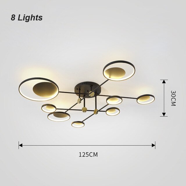 Modern LED Ceiling Light Living Room Lighting Fixture Bedroom Kitchen Surface Mount Ceiling Lamp Remote Control