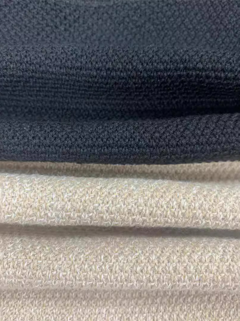 Women's Long Sleeve Scoop Neck Colorblock Sweater Tops