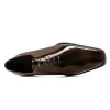 Mens Black Wholecut Dress Shoes Patent Leather