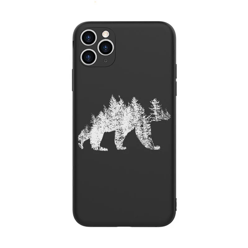 Bear Pattern Printed Phone Case in  mildstyles