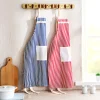 Pink Blue Printed stripe Unisex Cooking Dining Room Kitchen BBQ Restaurant Cleaning Pocket Waitress Brief Baking Mats Aprons 