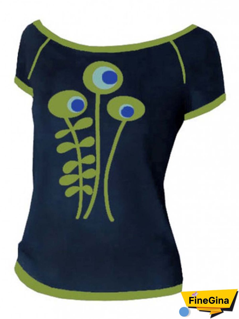 Short Sleeve Cotton-Blend Casual T-shirt