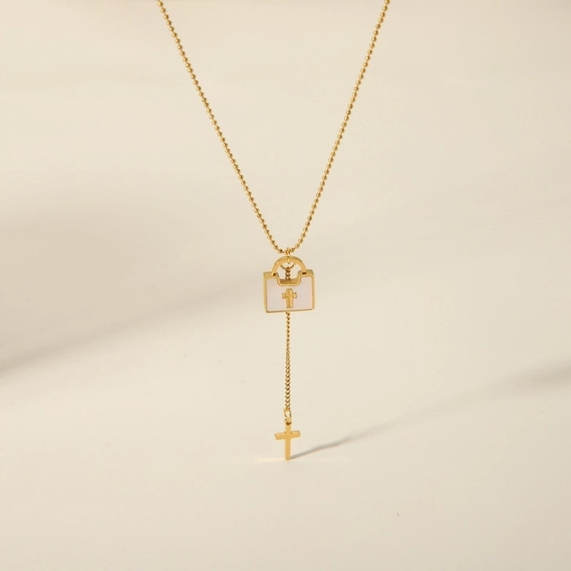 Casual Bag 304 Stainless Steel Pendant Necklace