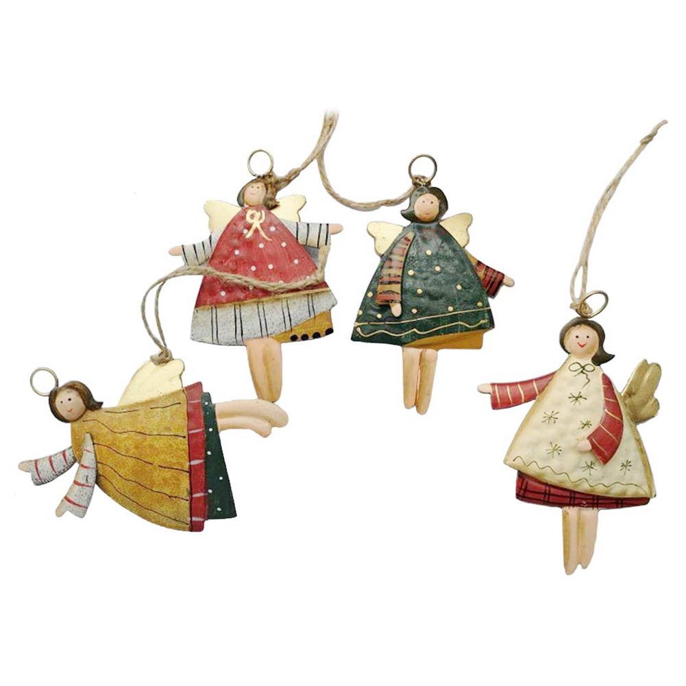 

4pcs Christmas Elk Tree Ornament Hanging Pendant, 501 Original