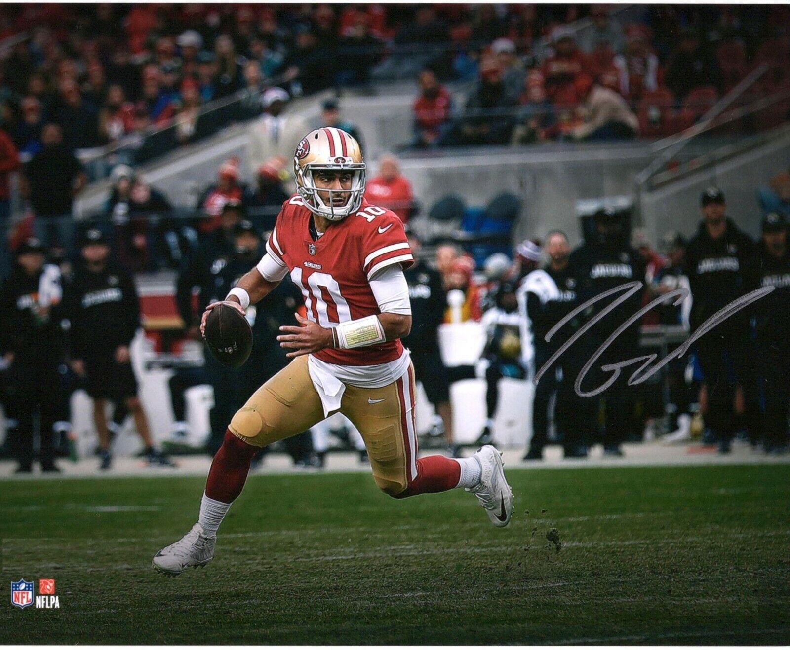 Jimmy Garoppolo Autographed Signed 8x10 Photo Poster painting ( 49ers ) REPRINT .