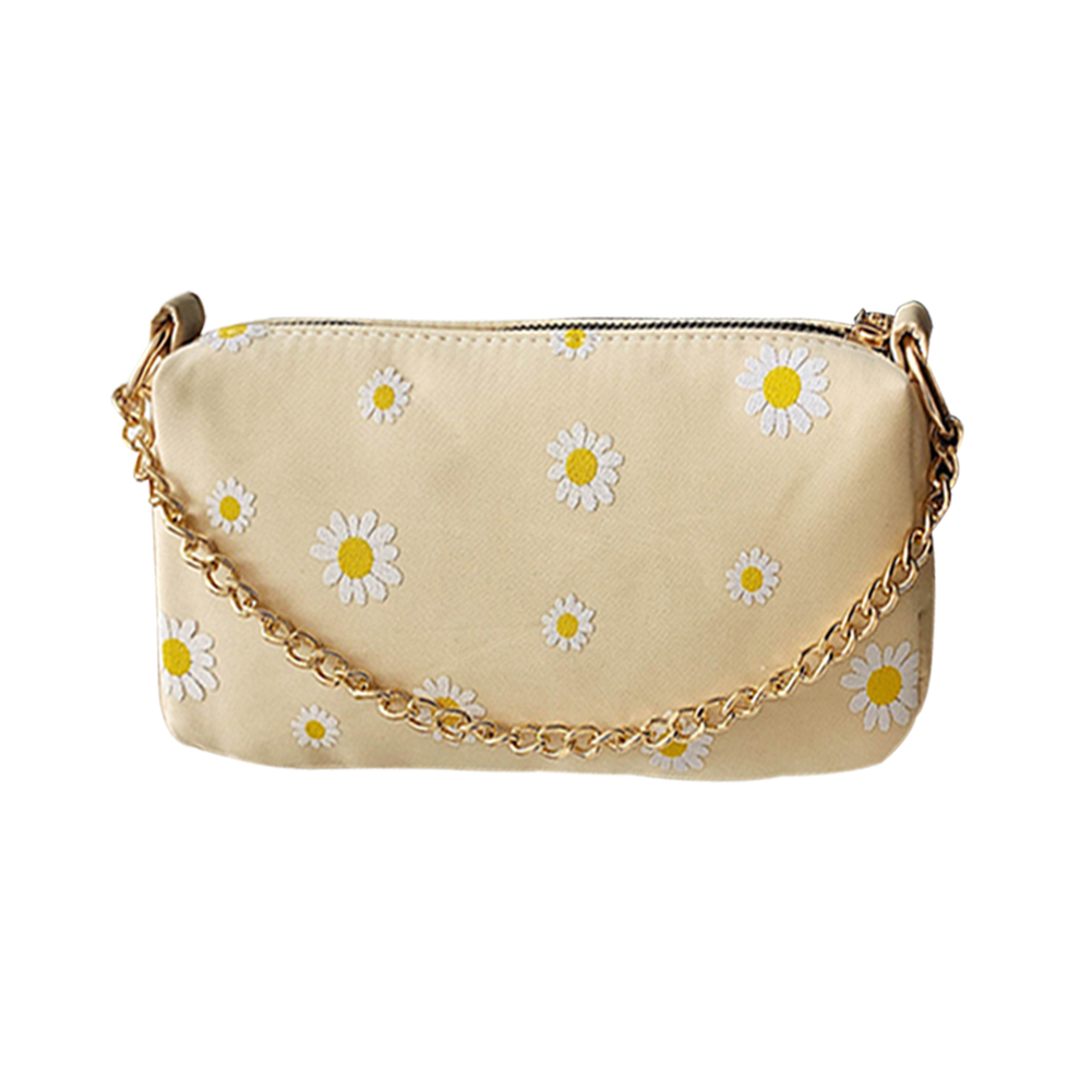 

Casual Nylon Women Crossbody Bag Daisy Flower Chain Shoulder Pouch -Yellow, 501 Original