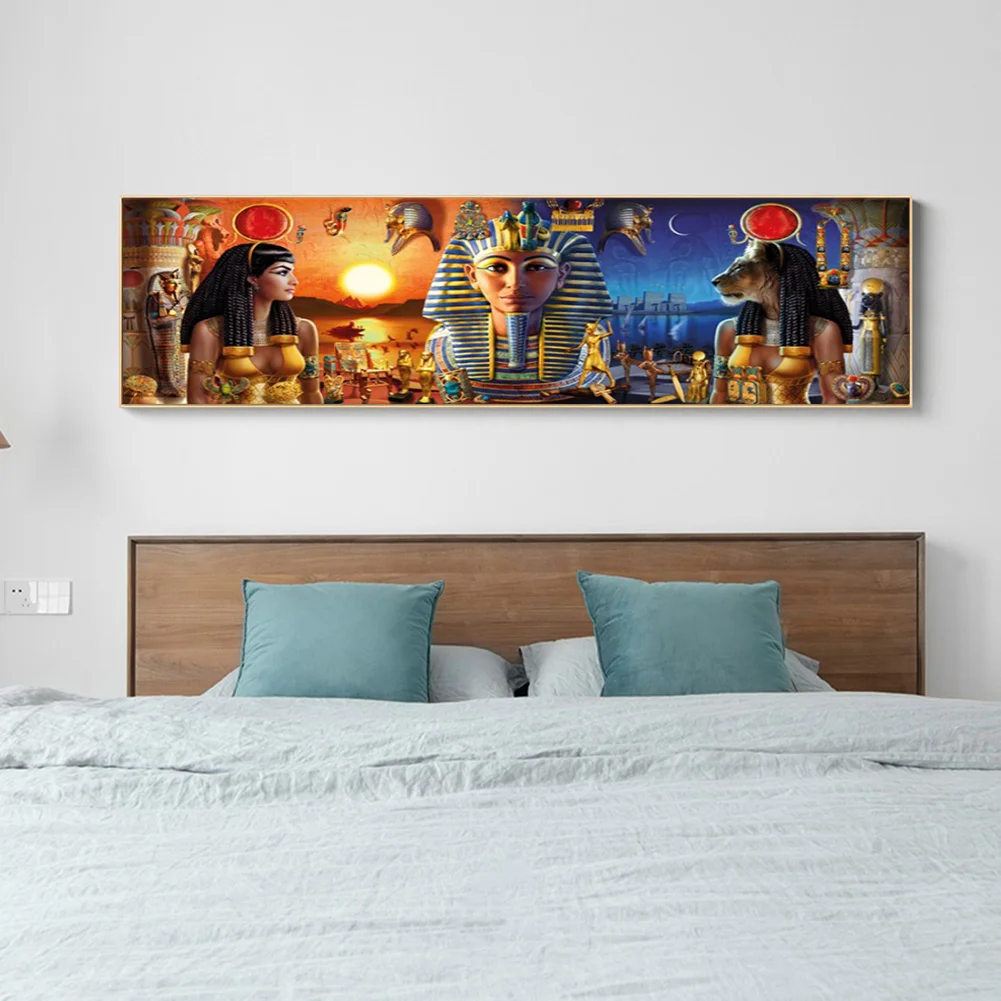 Diamond Painting - Full Round Drill - Egyptian Pharaoh Empres(90*30cm)