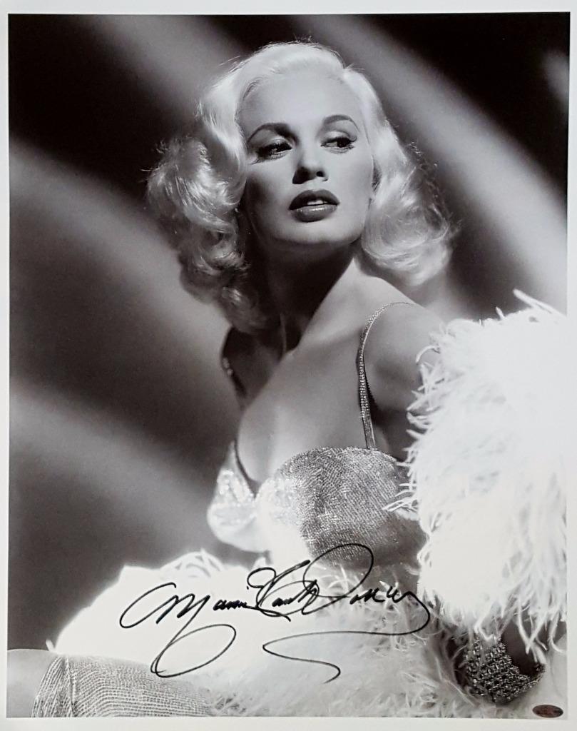 Mamie Van Doren Signed 16X20 Canvas Photo Poster painting Playboy Playmate OC Dugout Hologram F