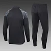 2023/2024 Olympique de Marseille Half-Pull Training Suit Black Football Jersey