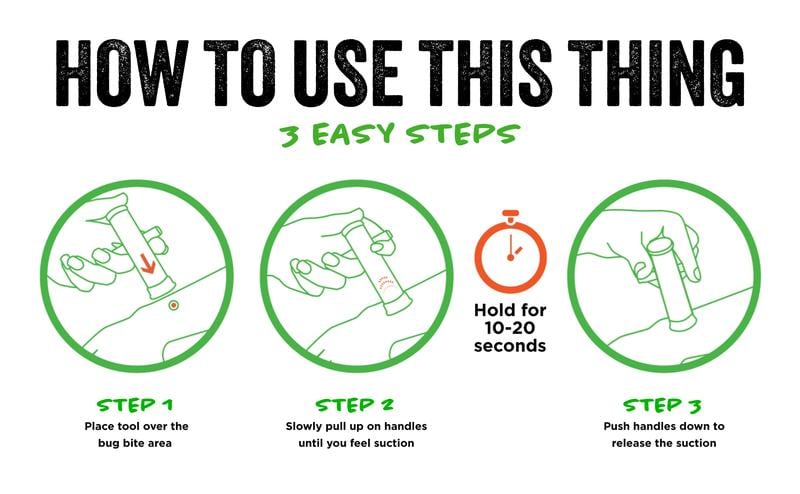 Product Introduction of Bug Bite Thing Insect Bite and Sting Suction Tool - Sea Glass 15