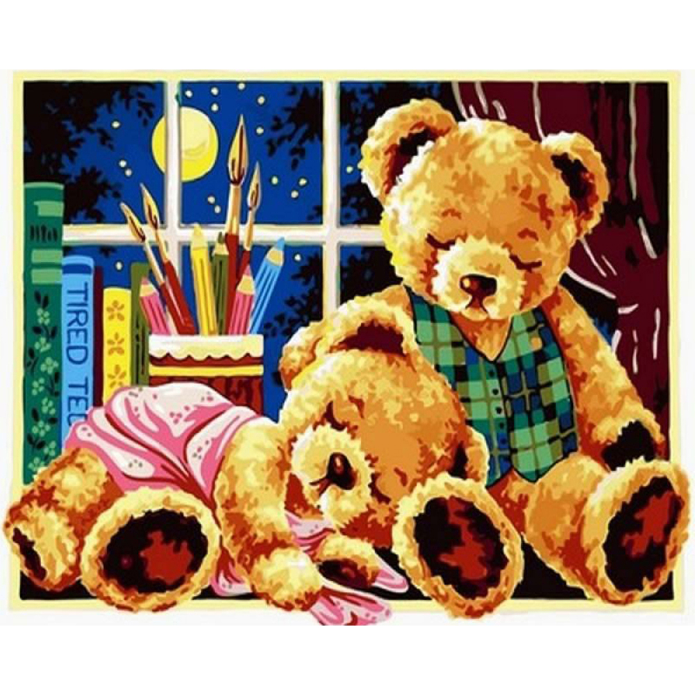 

Teddy Bear - Round Drill Diamond Painting - 60*50CM(Big Size), 501 Original