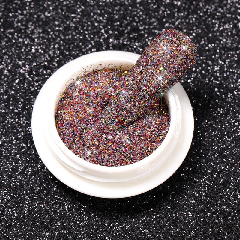 1Box Reflective Glitter Powder For Nails Iridescent Flakes Sequins Pigment Dust Manicures Decoration Chrome Pigment Polish Gel-Nail Inspo