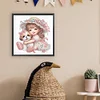 Girl with Dog - Crystal Rhinestone Diamond Painting