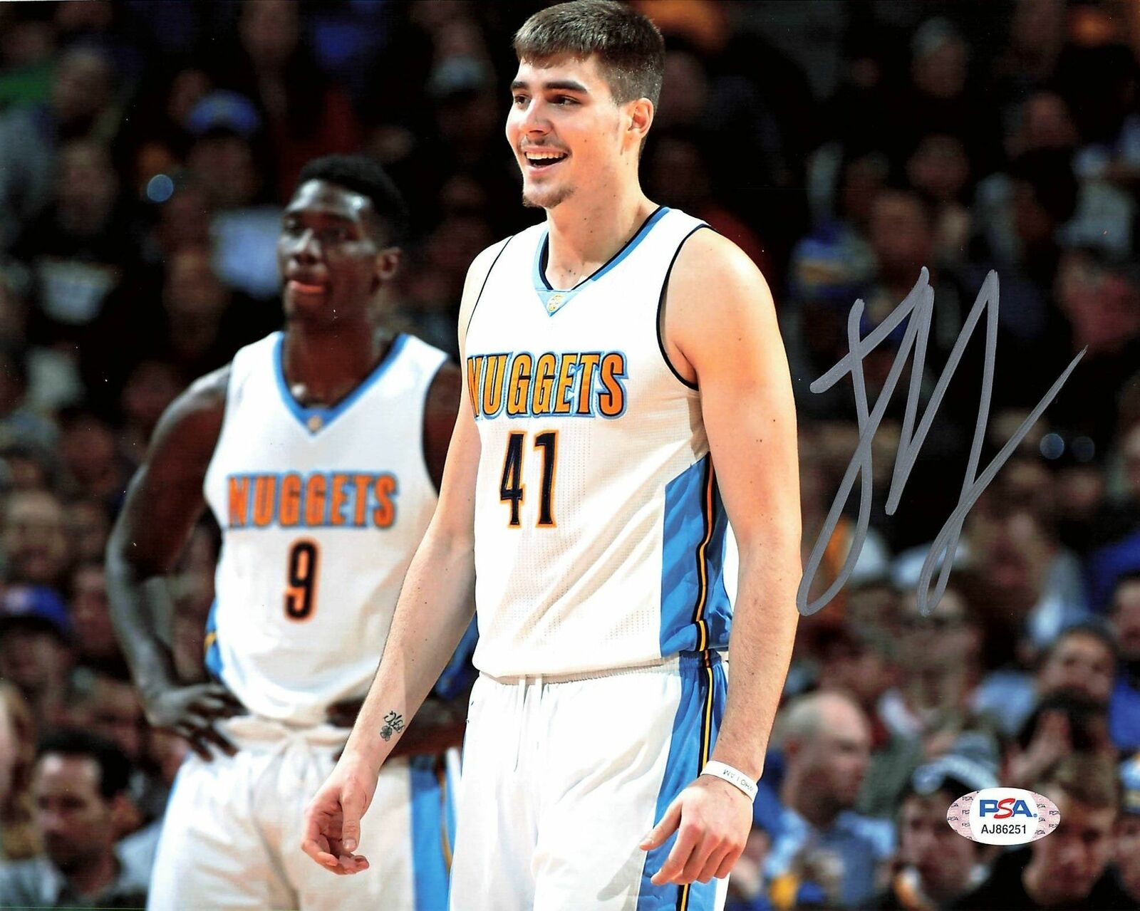 JUAN HERNANGOMEZ signed 8x10 Photo Poster painting PSA/DNA Denver Nuggets Autographed