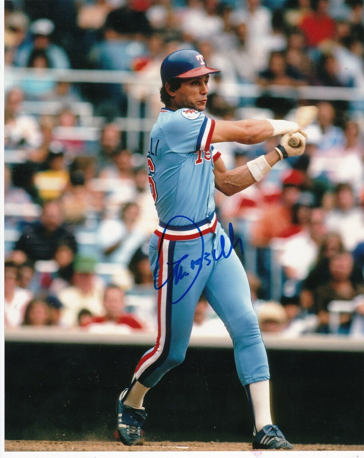 LEE MAZZILLI TEXAS RANGERS ACTION SIGNED 8x10