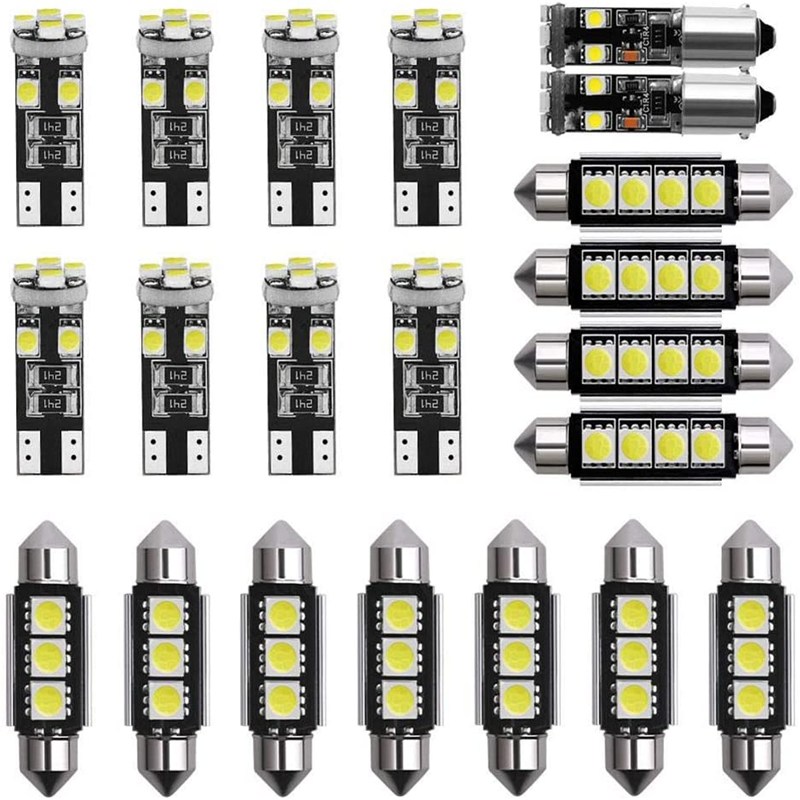 

21pcs Car LED Interior Light Kit Dome Decoding Lamp Reading Light Bulbs, 501 Original