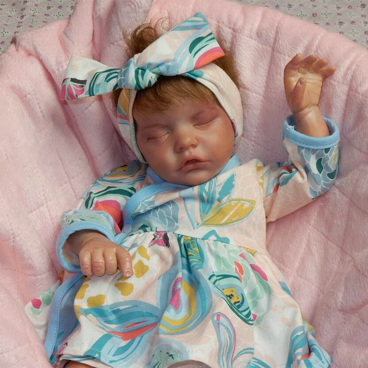  [2023 New Upgrade]17" Handmade Realistic Reborn Newborn Baby Doll Girl Faith with Huggable&Posable Weigthed Body - Reborndollsshop.com®-Reborndollsshop®
