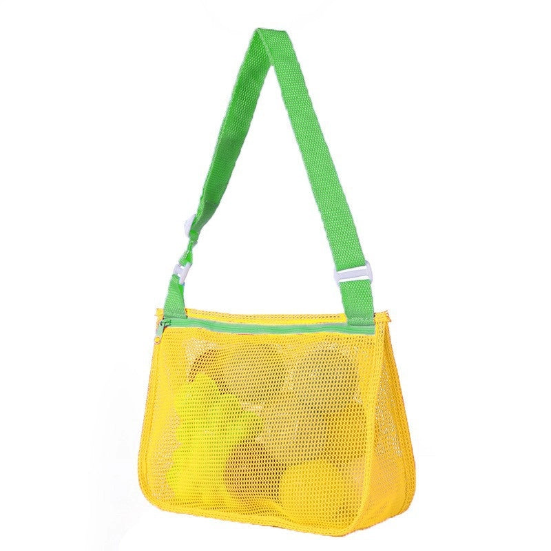 New Color Matching Children’s Toy Bag Shell Storage Bag Travel Beach Bag Hollow Transparent Beach Bag